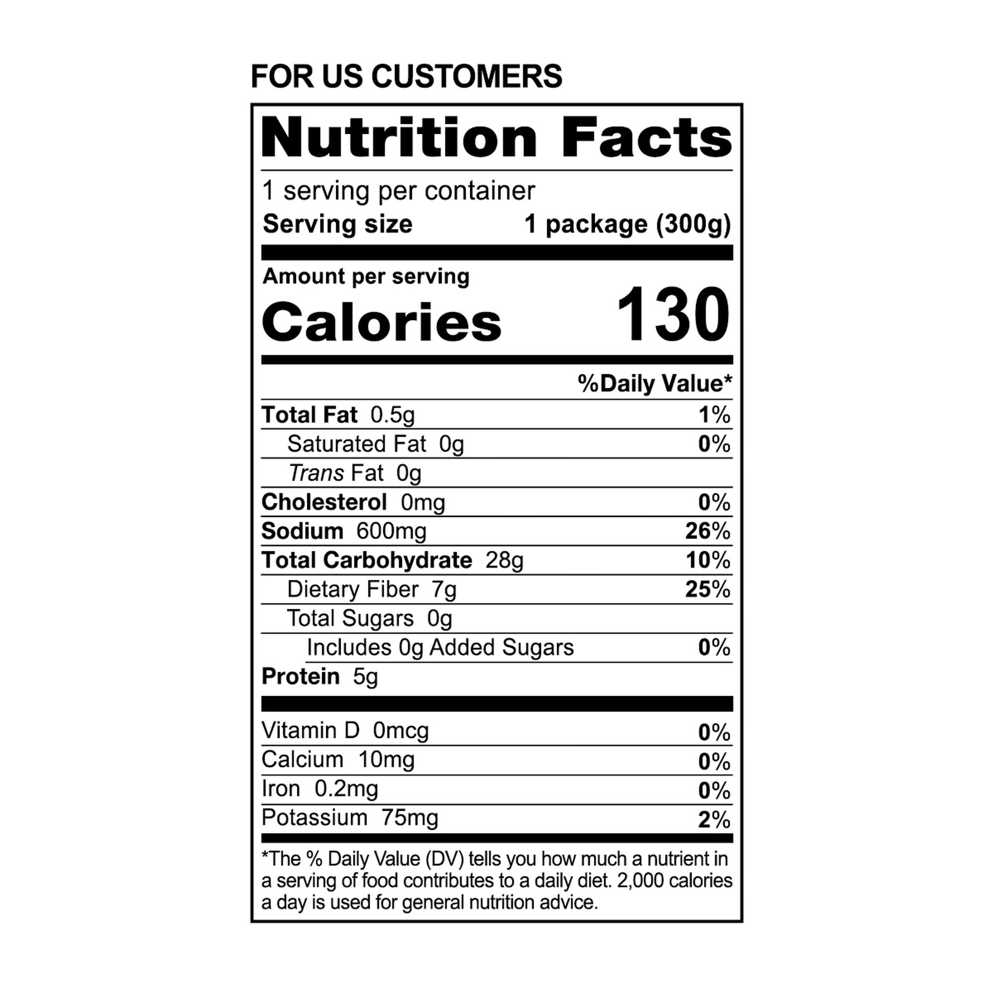 Brown Rice Vegetable Juk nutrition facts