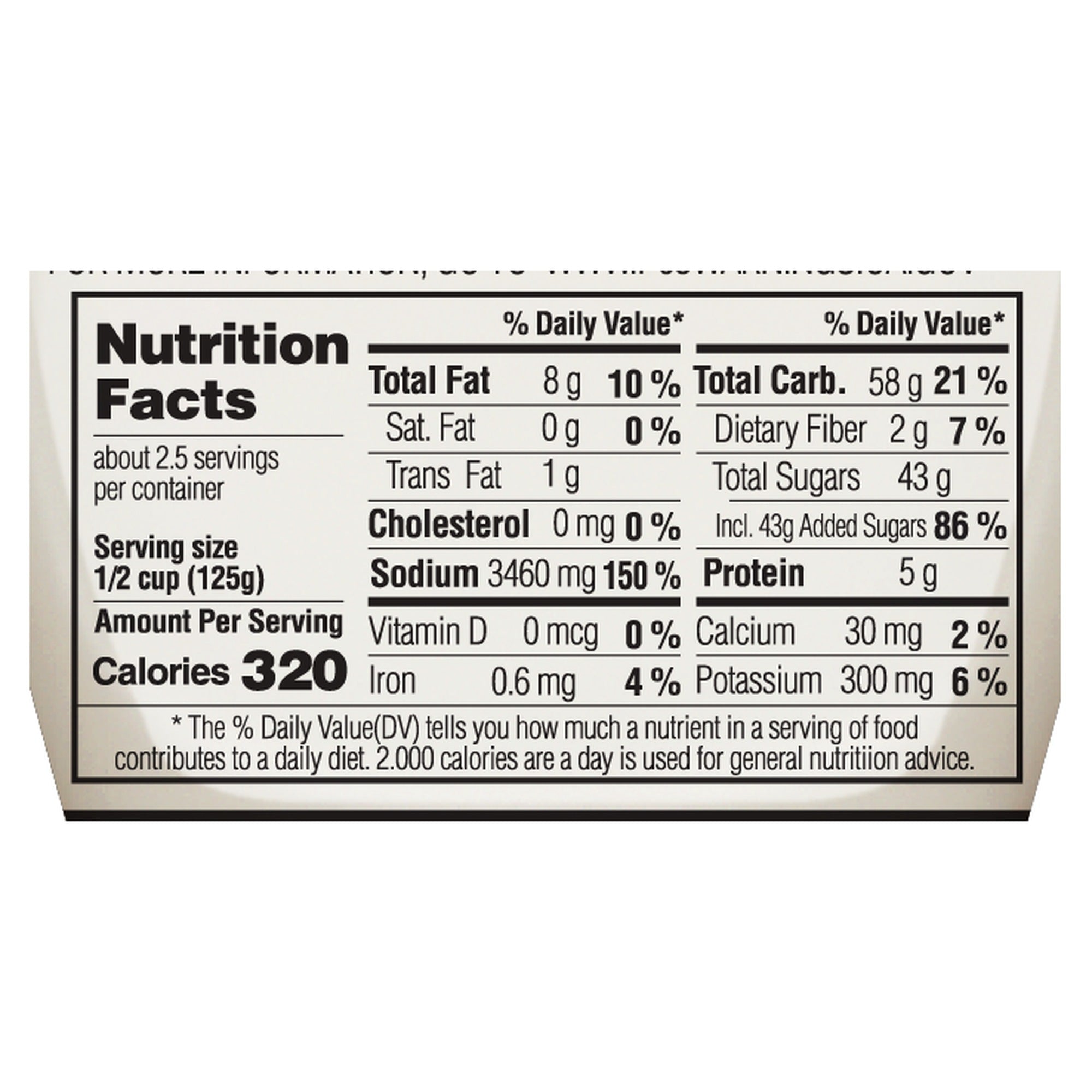 Crazy Hot Bul Sauce nutrition facts