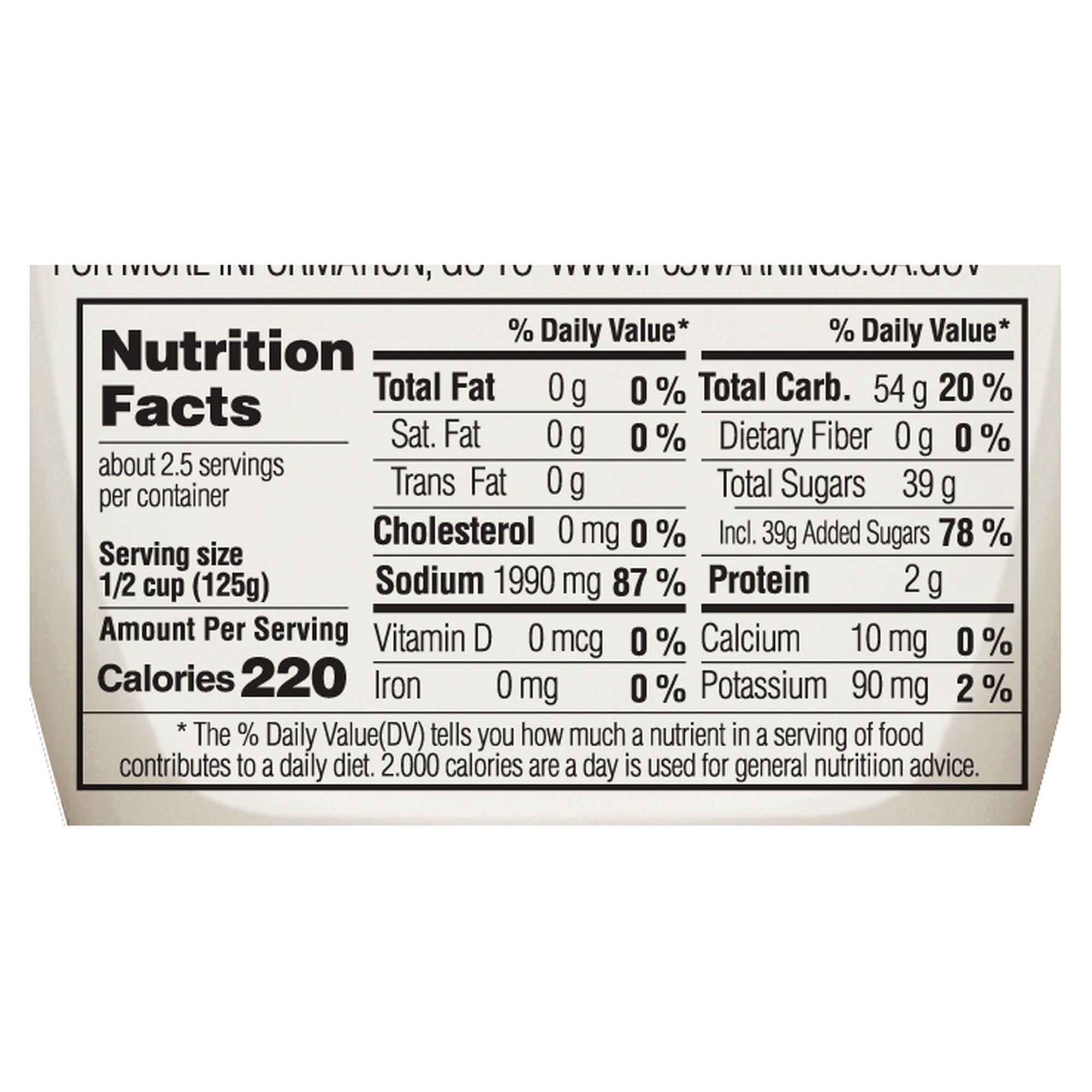 K.BBQ Brisket Dipping Sauce nutrition facts